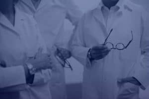 Scientists with glasses